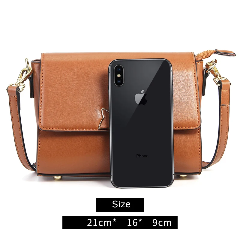 Новая модная сумка с клапаном из натуральной кожи женская милые