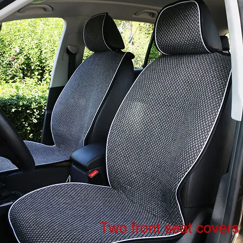 Two front seat GRAY O SHI чехол для сиденья автомобиля Защита салона автомобиля/ 2 передних сиденья автомобиля Подушка или 1 заднее сиденье коврик подходит для большинства автомобилей внедорожник Грузовик - Название цвета: Two front seat GRAY