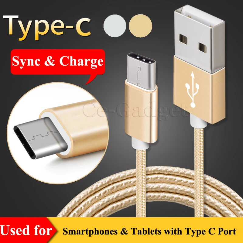 Aluminum Nylon USB Type C Data Sync &amp Fast Charing Cable for Huawei P30/Xiaomi Mi 6X 5X/Oneplus 8 7 6T/Nexus 6P 5X/Meizu Pro 6 |