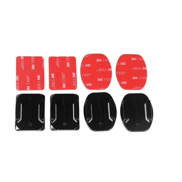 Adhesive Mount Удлинитель для шлема штатива Адаптер для Gopro Hero 8 7 6 5 YI 4K SONY Insta360 SJCAM eken DJI OSMO Экшн-камера набор аксессуаров - Цвет: Adhesive Mount
