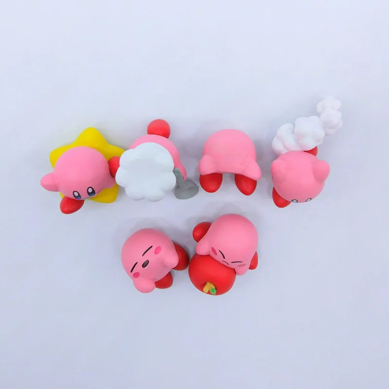 6 шт./компл. новые игрушки Kirby Pvc брелки PVC Фигурки 2-4 см | Игрушки и хобби