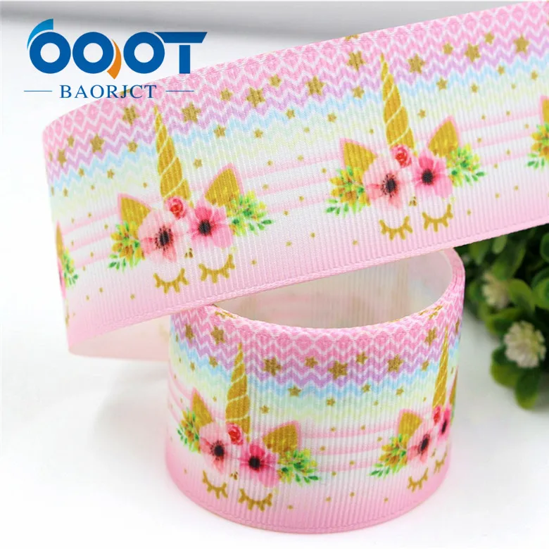 4 OOOT BAORJCT 181192 38 мм 10 ярдов Мультяшные Ленты Термотрансферная печать решетки Свадебные аксессуары DIY материалы ручной работы - Цвет: 4