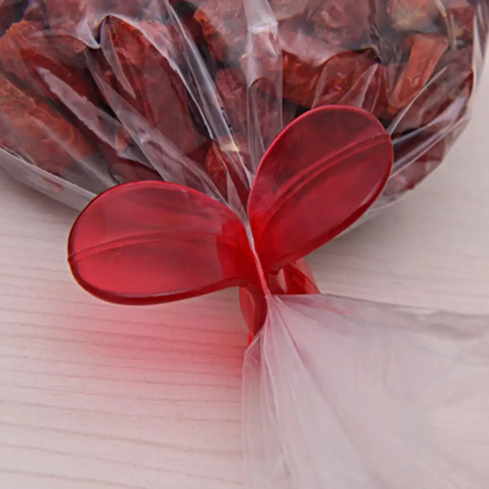 6 шт. зажимы для упаковки пищевых продуктов, закусок, еды, чая, кофе, специй, сохранения свежести, герметичные зажимы для хранения и организации дома, случайный цвет