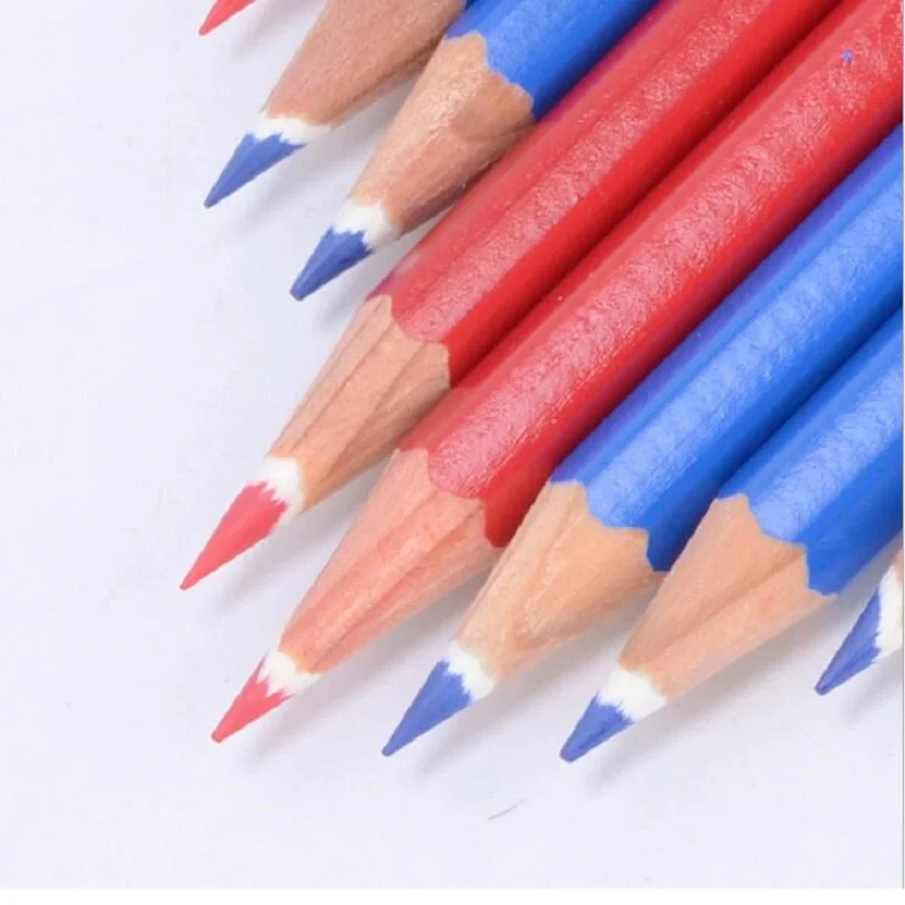 Деревянные цветные карандаши STAEDTLER синие красные стираемые офисные и