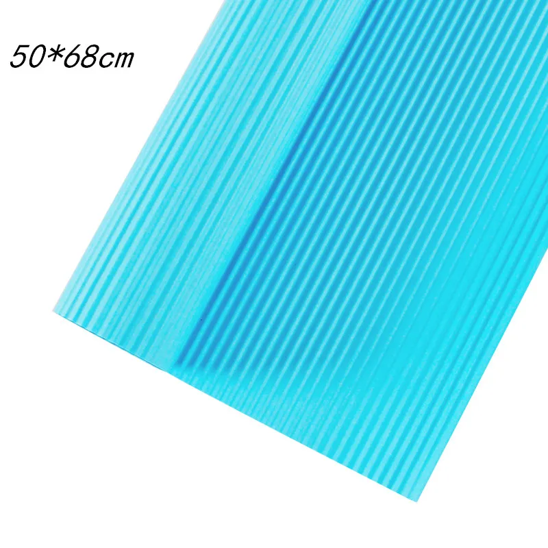 H 20 шт одноцветная гофрированная бумага 50*68 см DIY ремесло мятая бумага для свадьбы упаковка для букета оберточная бумага - Цвет: H