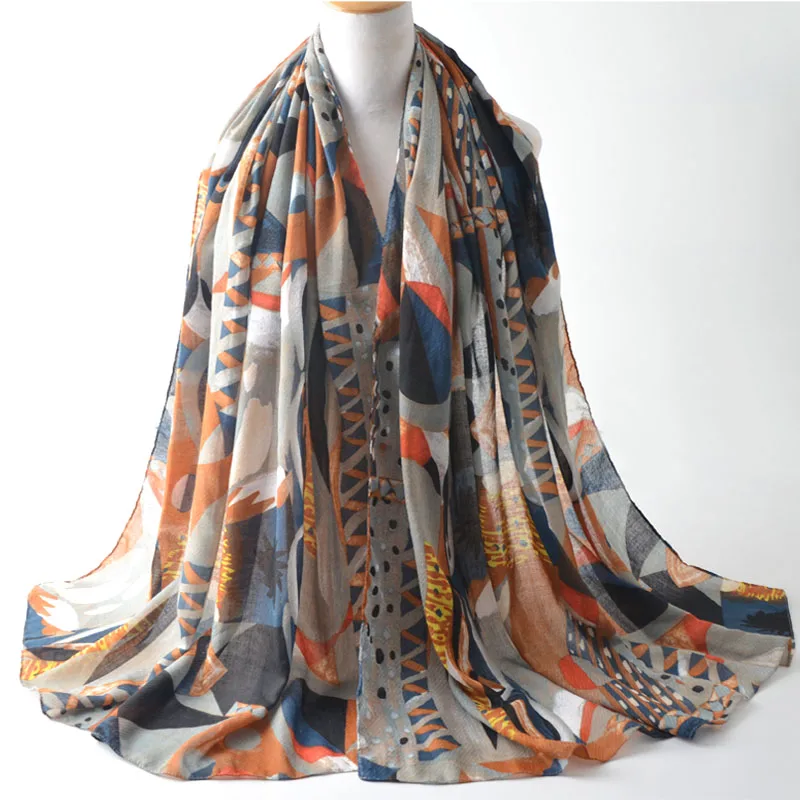 Шарфы 2017 шарф из хлопка и вискозы мусульманский хиджаб шали шарфы накидка на