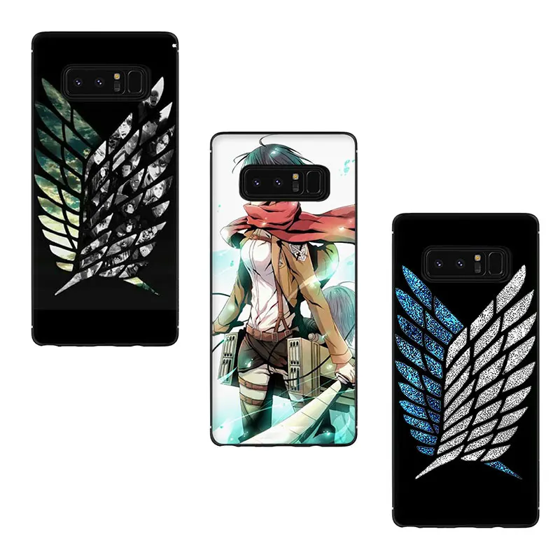 Мягкий чехол для телефона с аниме японской атакой на титанов для samsung Galaxy M10 20 30 S6 7 Edge S8 9 10 Plus Note 10 8 9