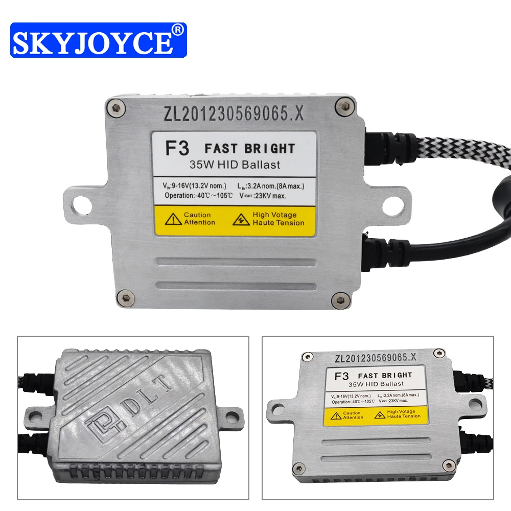 SKYJOYCE оригинальный DLT F3T Быстрый старт 35 Вт HID балласт для автомобильных фар Xenon H1 H7