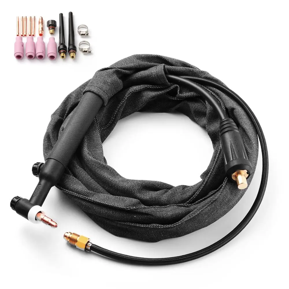 HZXVOGEN TIG сварочный фонарь WP26V 4 м кабель с Европейским разъемом WP-26V Tig сварочный пистолет фонарь es Tig сварочный пистолет для пайки