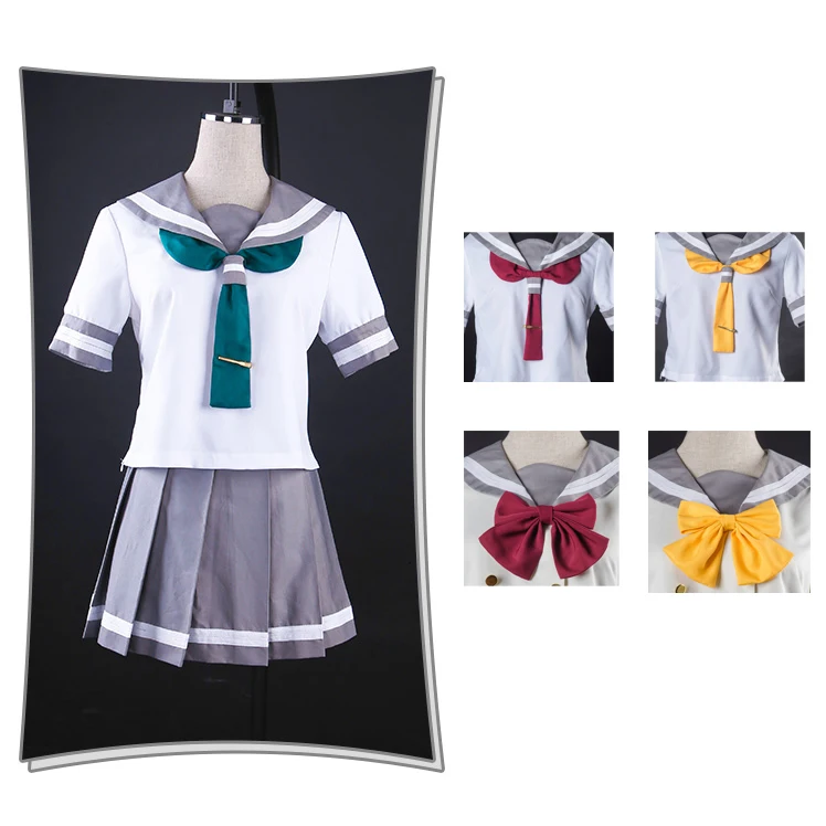 

Аниме LoveLive! Солнечный свет! Aqours школьная Униформа костюм моряка для маскарада в натуральную величину костюм летние шорты с длинными рукавам...