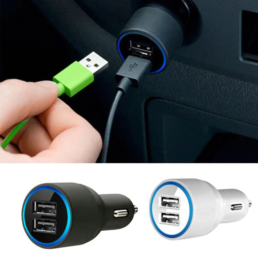 4.2 мини двойной 2 Порты и разъёмы USB Автомобильное Зарядное устройство адаптер для