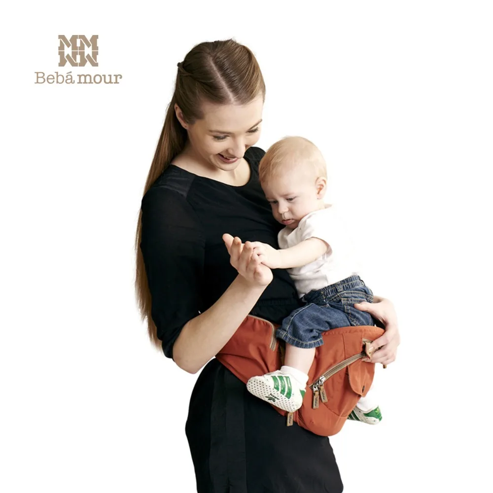 Bebamour Baby Hipseat Detachable Sling New Aviation Aluminum Filling Hip seat 6 In 1 Breathable Carrier | Мать и ребенок