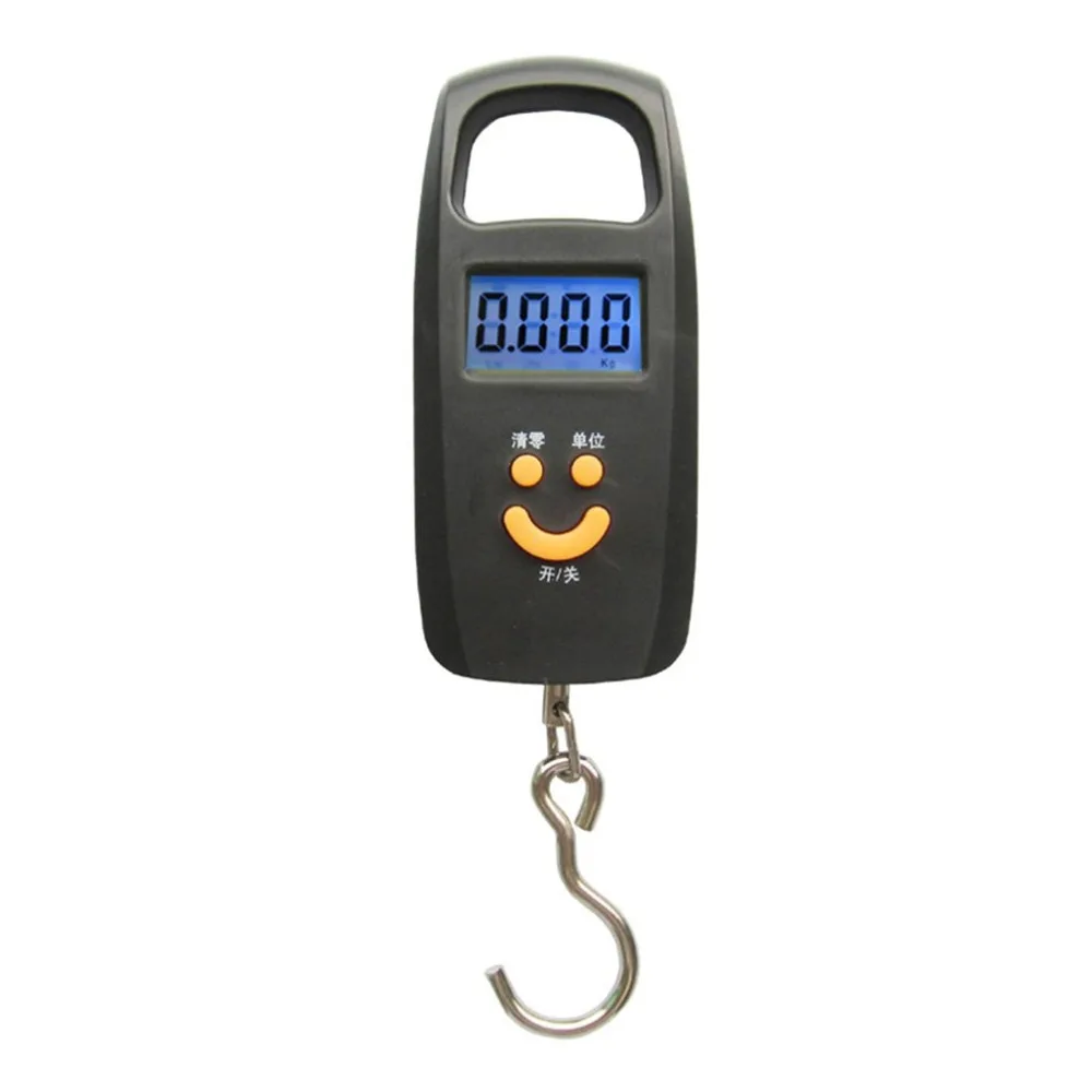 Портативные мини ЖК дисплей Электронные весы с крючком для рыбалки багаж