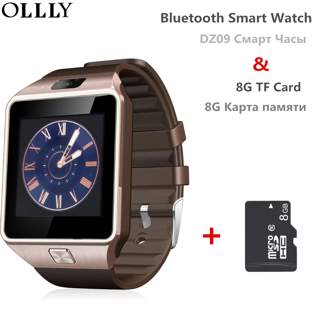 Original DZ09 Smart Watch With 8g TF Card Pedometer Smartwatch Anti-lost Camera for Xiaomi Samsung Android Smartphone | Электроника
