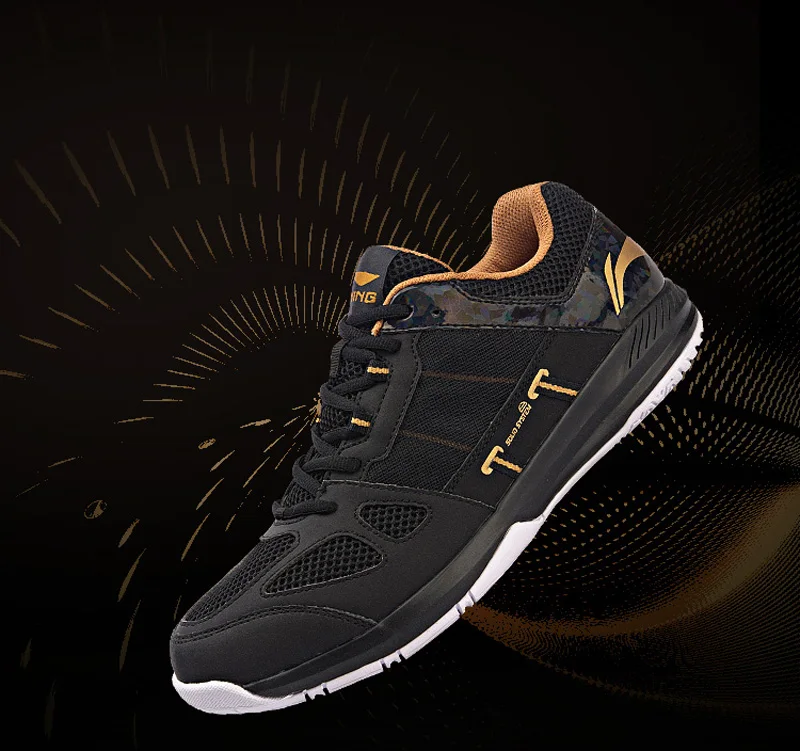 Li-Ning/Мужская защитная обувь для бадминтона, тренировочная обувь, пригодно для носки, противоскользящая подкладка, дышащая спортивная обувь, кроссовки, AYTN043 XYY088