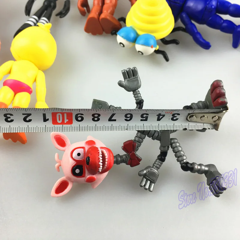 12 шт./компл. FNAF Бонни Фокси Чика Фредди фазбер ПВХ фигурки героев пять ночей у