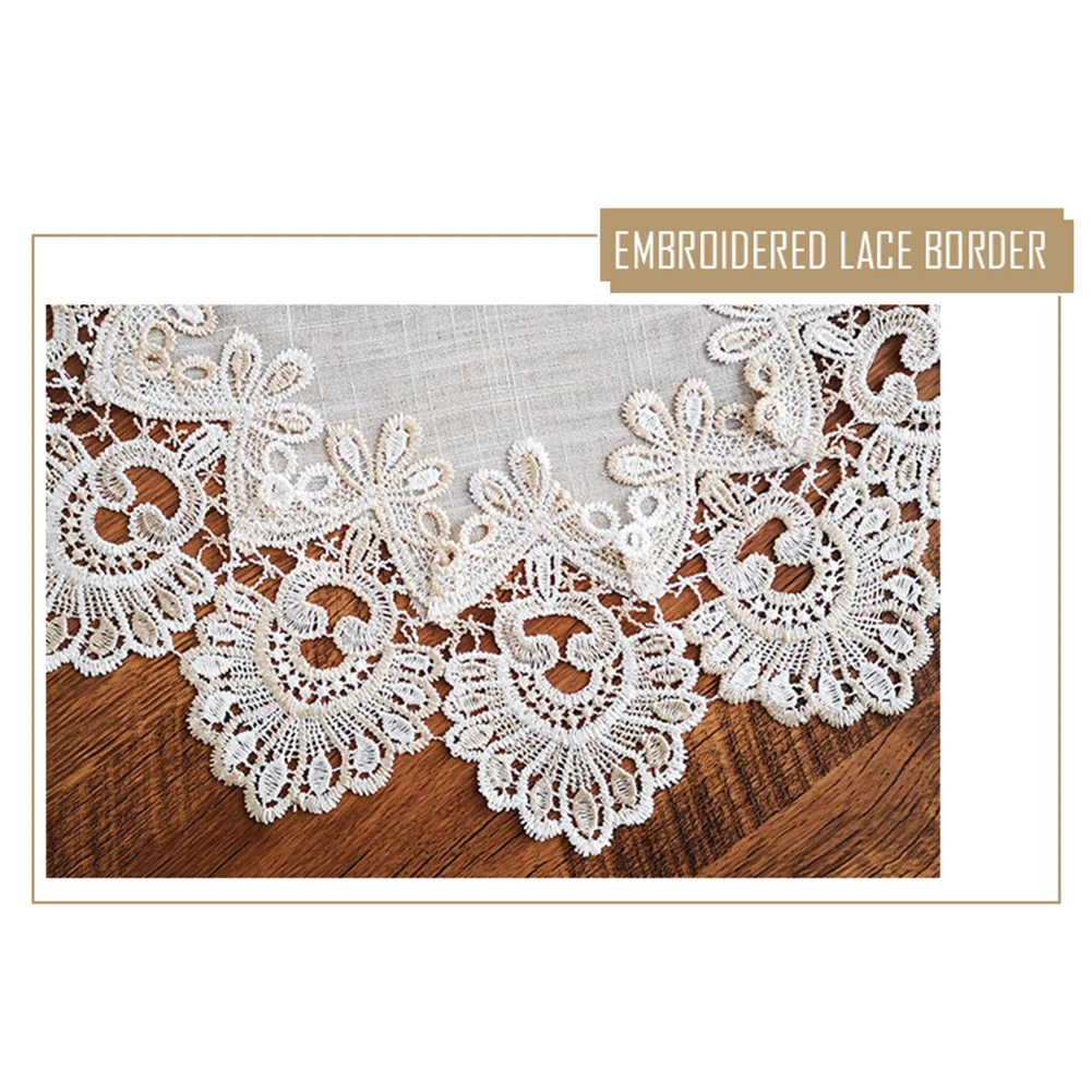 Круглая кухня Современная скатерть в японском стиле ткань покрытие кружева