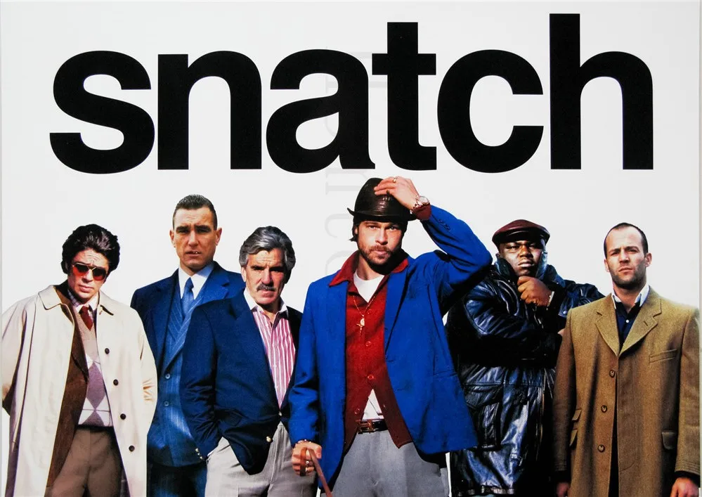 Белый The Snatch плакаты кино-стикеры Настенные с белым покрытием бумажные принты H четкое изображение украшение дома гостиная спальня бар - Цвет: Белый