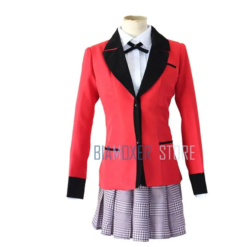 Kakegurui компульсивный игрок Jabami Yumeko Igarashi Sayaka маскарадные костюмы школьная форма