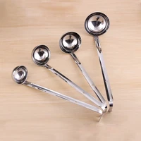 measuring spoon stainless steel long handle ladle coffee measuring spoons tea cuchara colher medidora kitchen tools