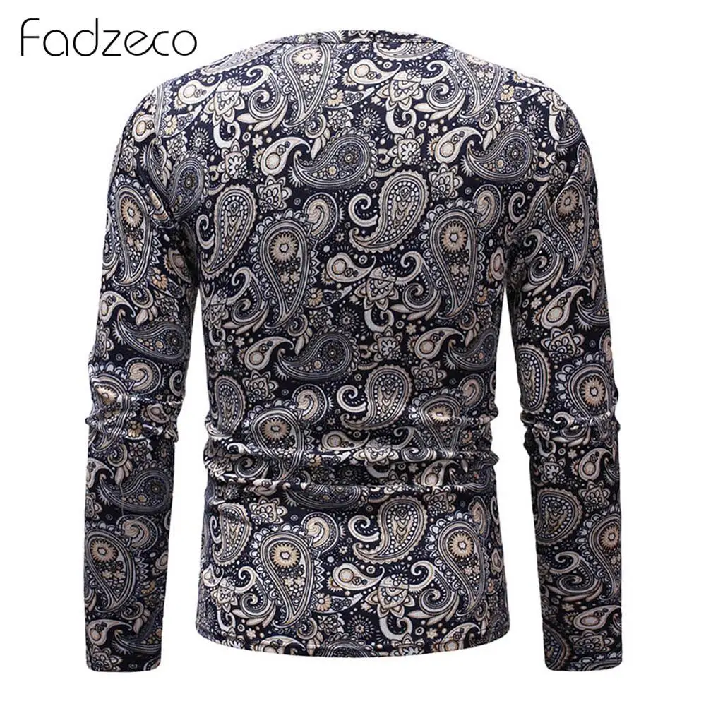 Fadzeco африканская одежда Дашики Мужская футболка с длинными рукавами круглым