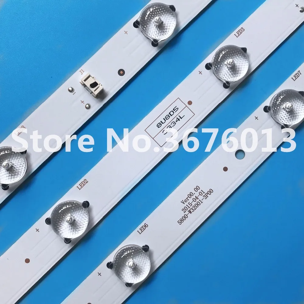 Новинка 15 шт. * 7LED 607 мм Светодиодная лента подсветки 5800 W32001 3P00 05 20024A 04A для LC320DXJ SFA2