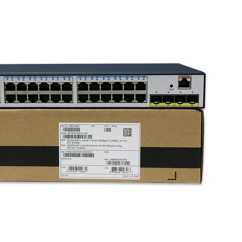 

2019 Hua wei S5720 switch series S5720S-52P-LI-AC Ethernet Networking 48 Ports Gigabit Switch S5720S-52P-LI-AC 48-port