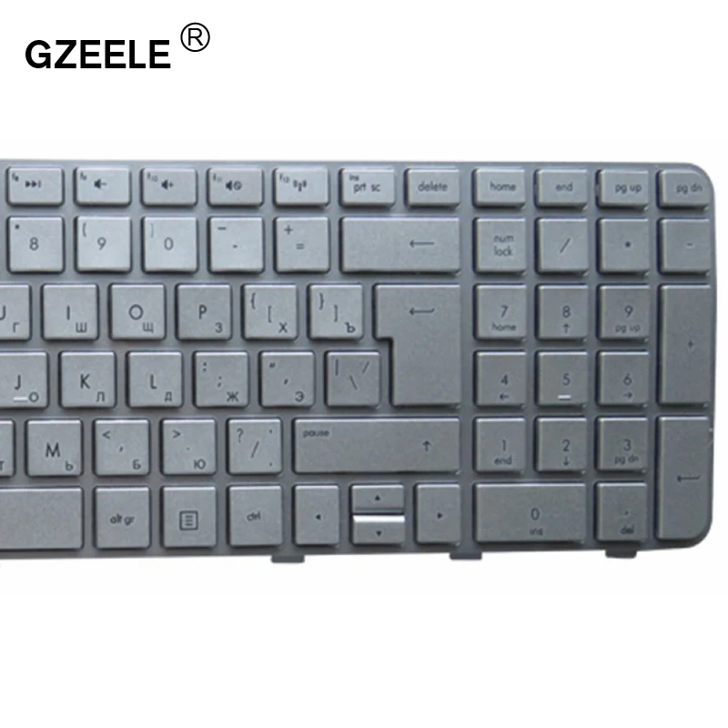 Клавиатура GZEELE для ноутбука HP Pavilion Русская клавиатура с серебристой клавиатурой