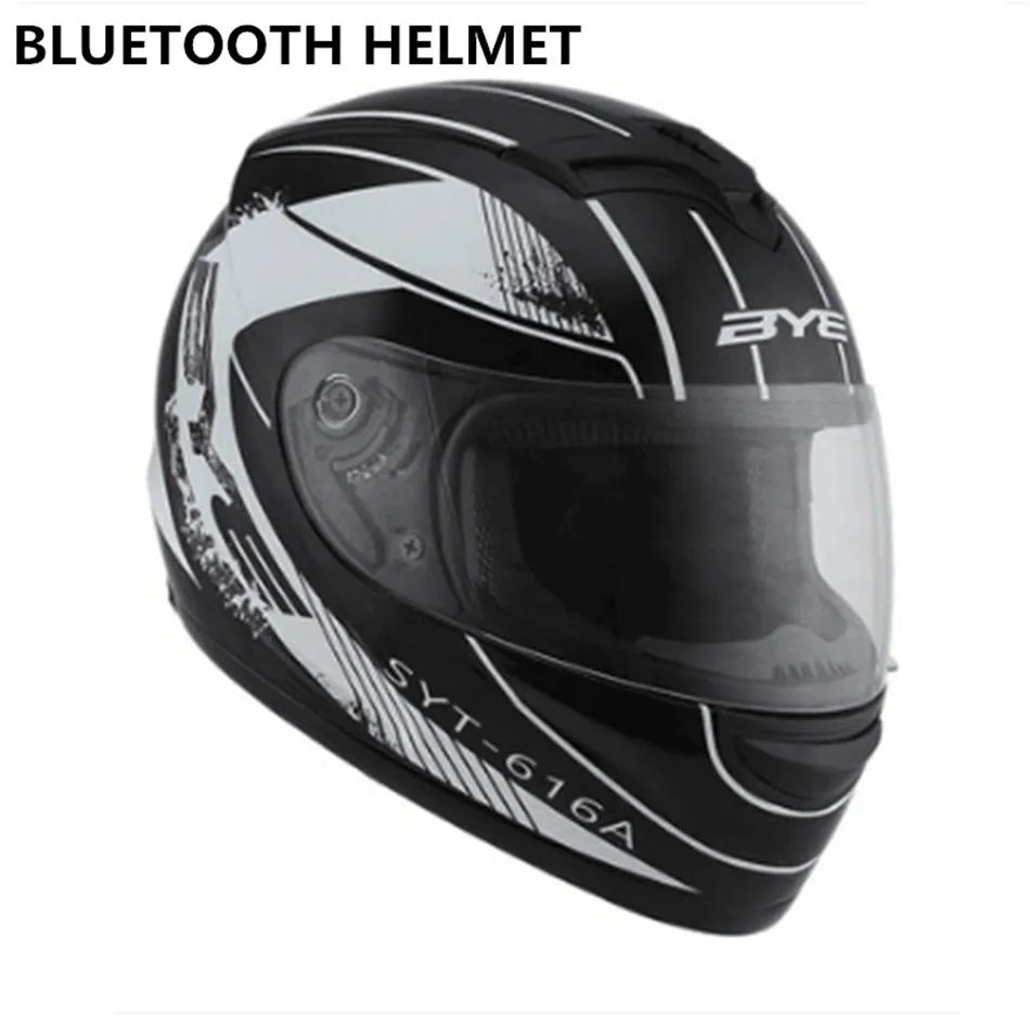 clear lens Moto r moto rcycle шапка полный шлем с объективом защитный шлем точка шлем телефонный Звонок музыка bluetooth Мото шлем S матовый черный - Цвет: clear lens