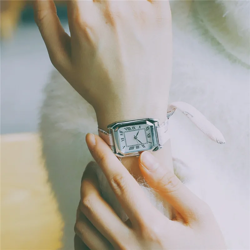 Модные уникальные ретро римские Женские повседневные кварцевые часы женские