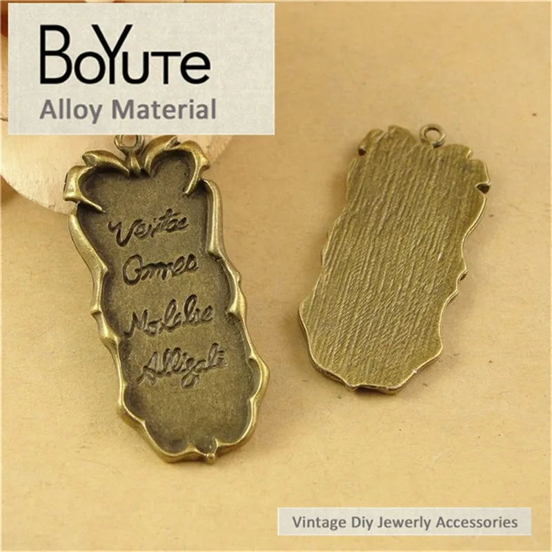 

BoYuTe (40 Pieces/Lot) 20*44MM Antique Bronze Plated Metal Diy Word Charms Pendants Jewelry Findings