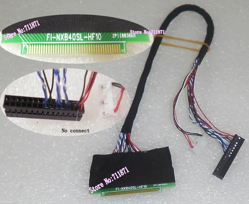 Интервал 0 8 мм 1ch 6bit LVDS FI NXB40SL HF10 LP121WX3 кабель для ЖК экрана 40P светодиодной панели|line