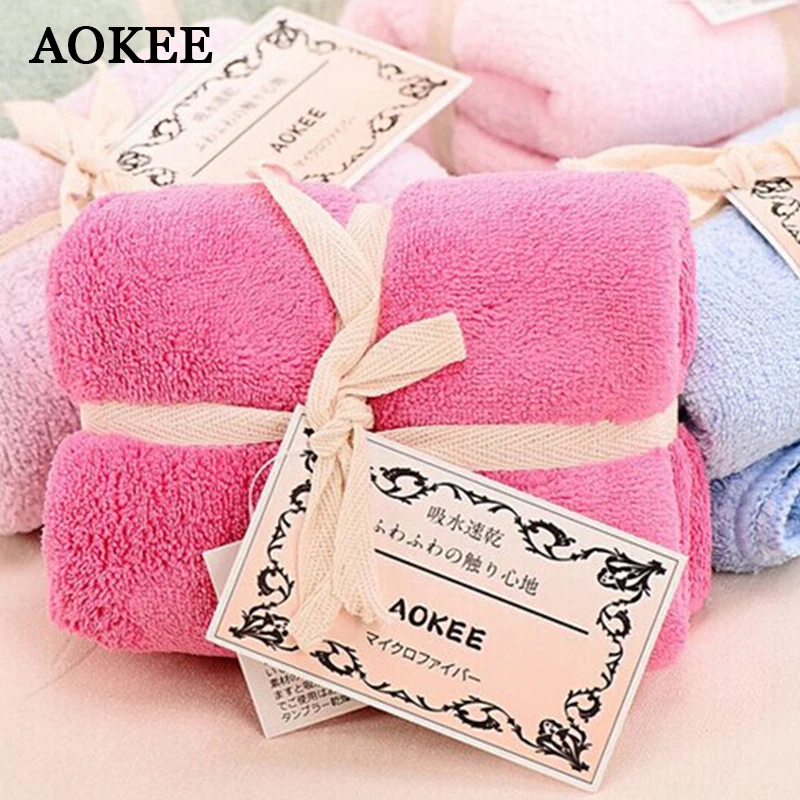 AOKEE бренд 34*80 см Высокое качество микрофибра банное полотенце для волос лица