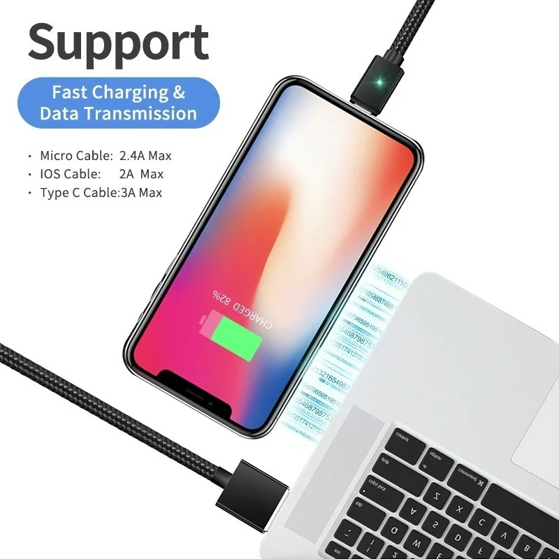 Магнитный USB кабель для IPhone Type C магнитное Usb зарядное устройство Iphone Xr Micro Android Phone