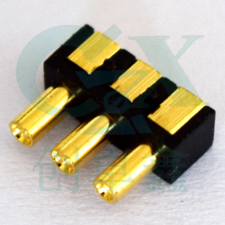 2 0*6 0 мм 3pin шаг 54 Женский позолоченный латунный штифт pogo разъем|connectors gold|connector 2.54mm