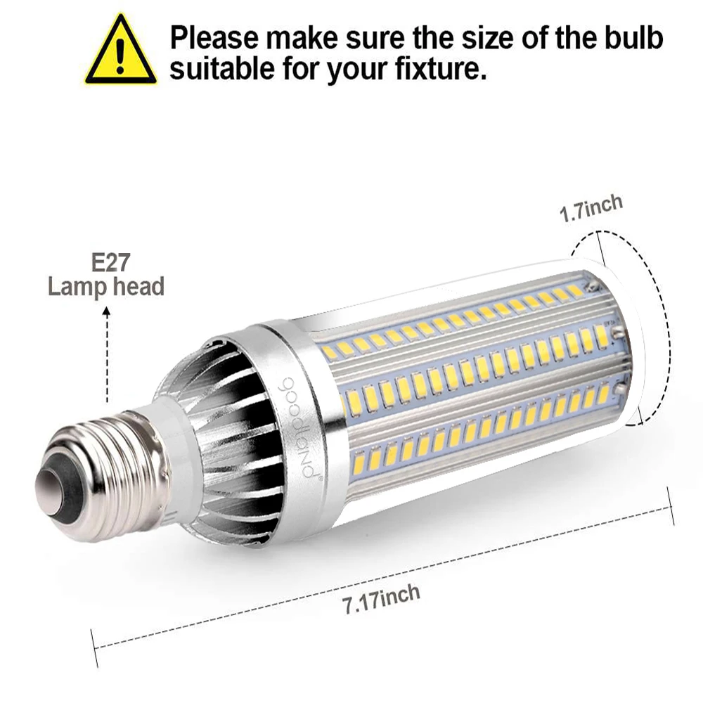 LED Lamp Chandelier LED Bulb 110V 220V LED Corn Bulb E27 25W 35W 50W Aluminum Ampoule For Warehouse Square Lighting