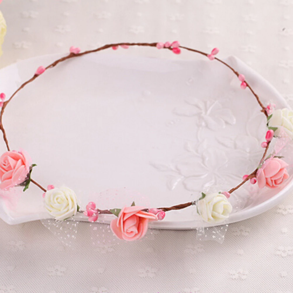 Женская летняя свадебная корона ручной работы в богемном стиле Свадебный венок