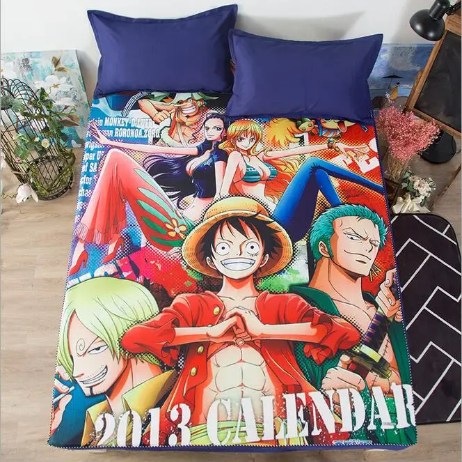 5 Аниме одна деталь Наруто установлены простыни с эластичным для 4 футов 5 футов 6 футов кровать взрослых или детей простыня мультфильм милый кот печати - Цвет: 5
