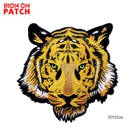 big tiger tactical embroidery patch hot sell badge on motor jacket diy fashion cloth stickers tiger applique patch
