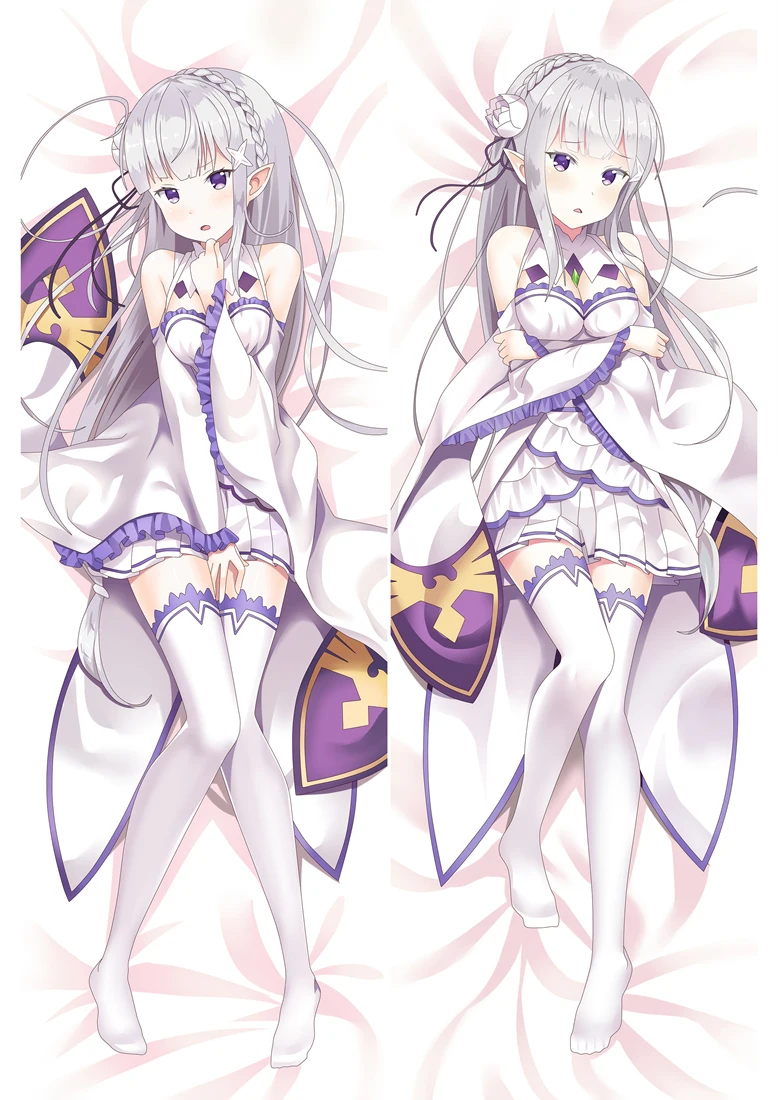 2018 June обновление аниме Re Zero kara Hajimeru Isekai Seikatsu Emilia Dakimakura наволочка обнимающая