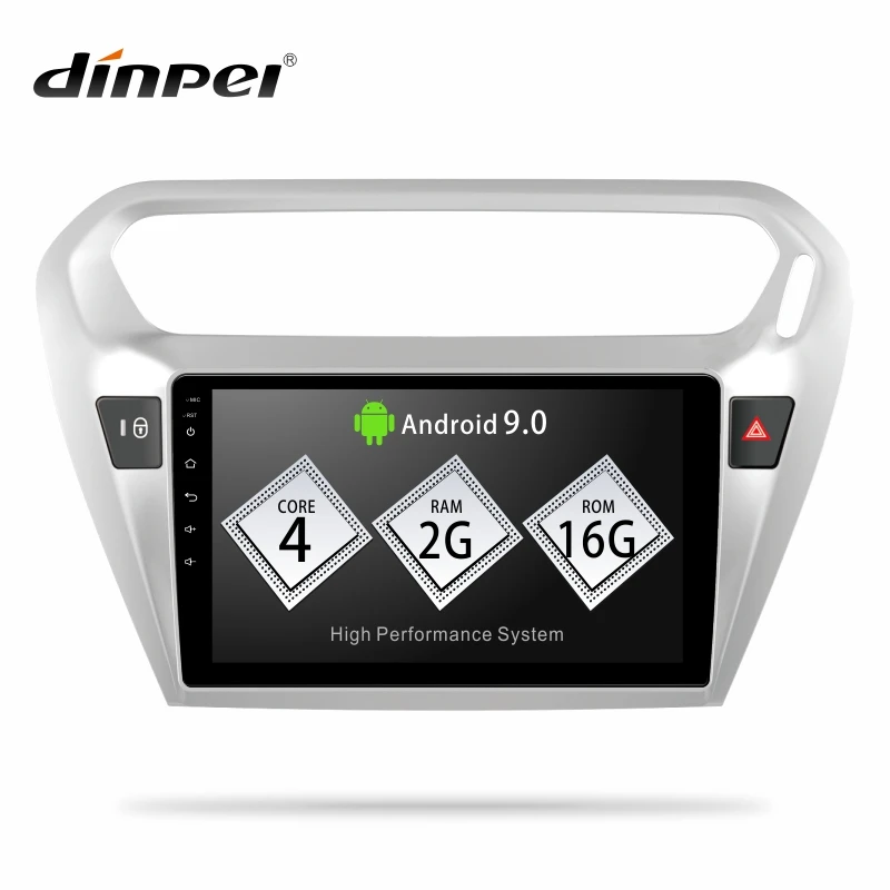 Dinpei Android 9 0 автомобиль радио мультимедиа плеер для peugeot 301 Citroen Elysee 2014 2015 2016 2017 gps