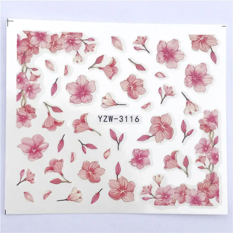 

ZKO 1 Sheet Vintage Necklace / Vintage Flower Water Transfer Slider for Manicure Nail Art Decoration Nail Sticker