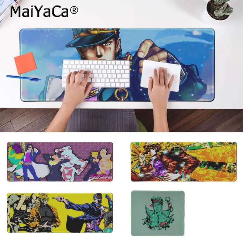 Maiyaca Нескользящие ПК jojo офисные мыши геймер мягкий коврик для мыши большой коврик для мыши клавиатуры коврик