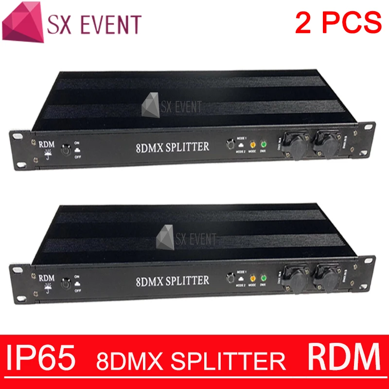 RDM 8 DMX сплиттер IP65 усилитель сигнала и дистрибьютор 1 вход на выходов плюс|Эффект