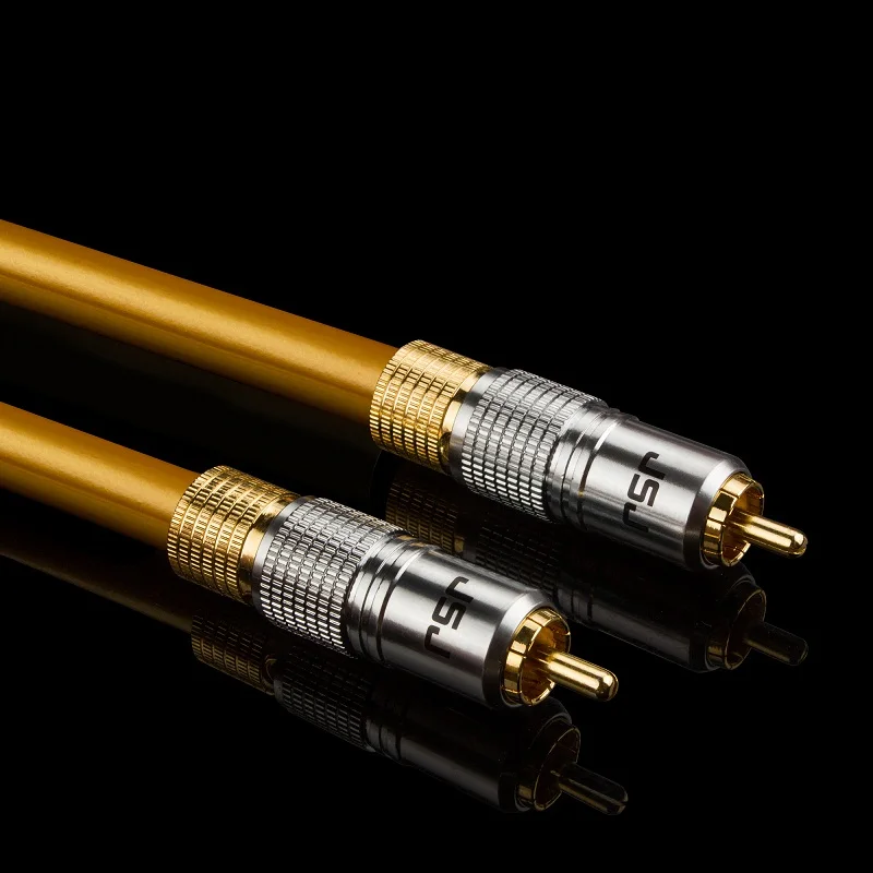 JSJ 5 метров роскошный HIFI сабвуфер RCA штекер коаксиальный цифровой аудио видео