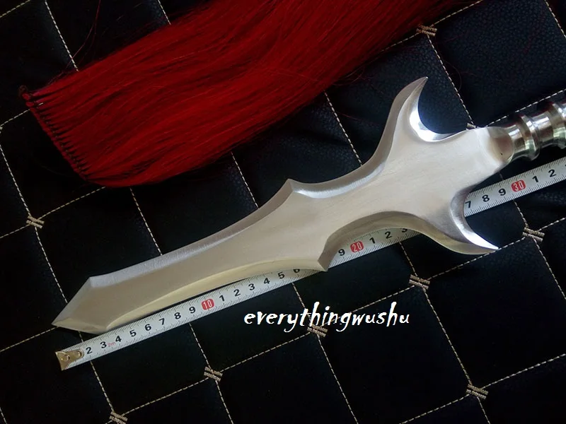 Традиционный головной убор Wushu головка копья с Красной кисточкой|spear tip|spear headwushu