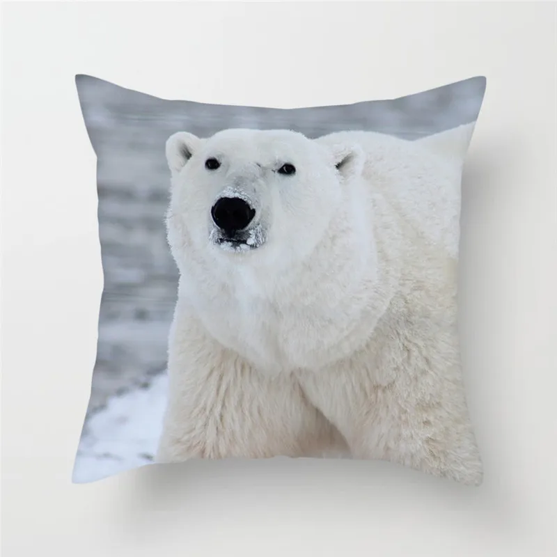 Чехол на подушку для дивана fubatacchi Polar Bear домашний декор наволочка автомобиля