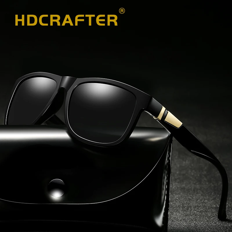 HDCRAFTER брендовый дизайн квадратные мужские зеркальные поляризованные