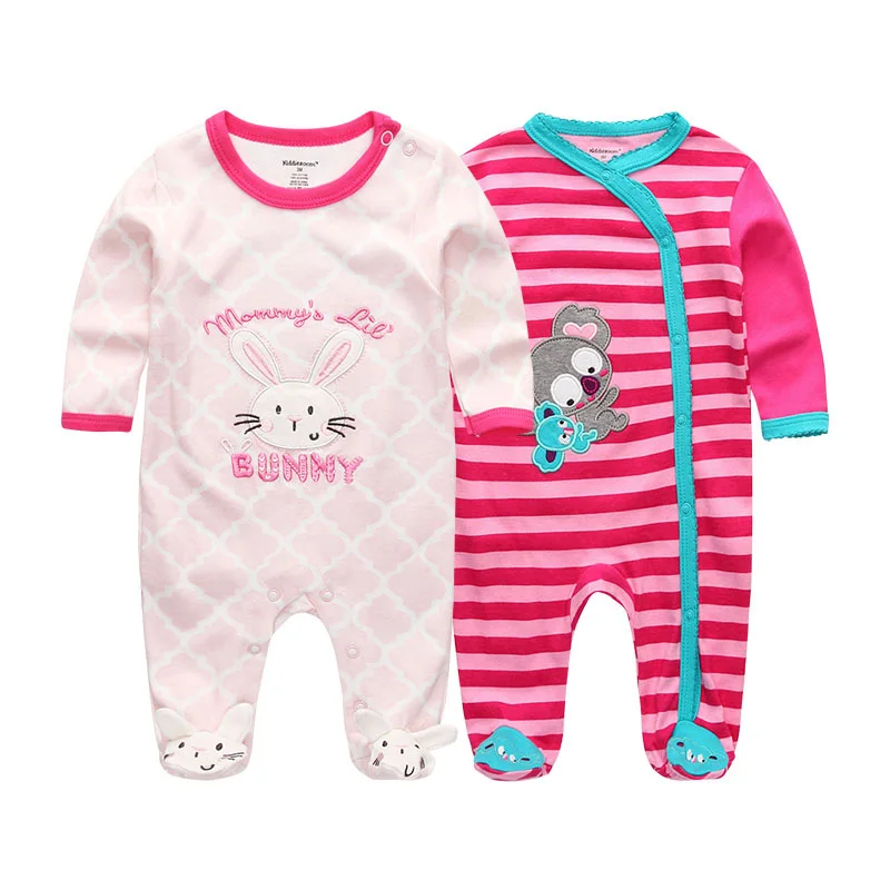 Baby Rompers2704 2 шт./партия, одежда для мальчиков с единорогом одежда для маленьких девочек боди для новорожденных Roupa de малыш Bebe одежда из хлопка для маленьких детей - Цвет: Baby Rompers2704