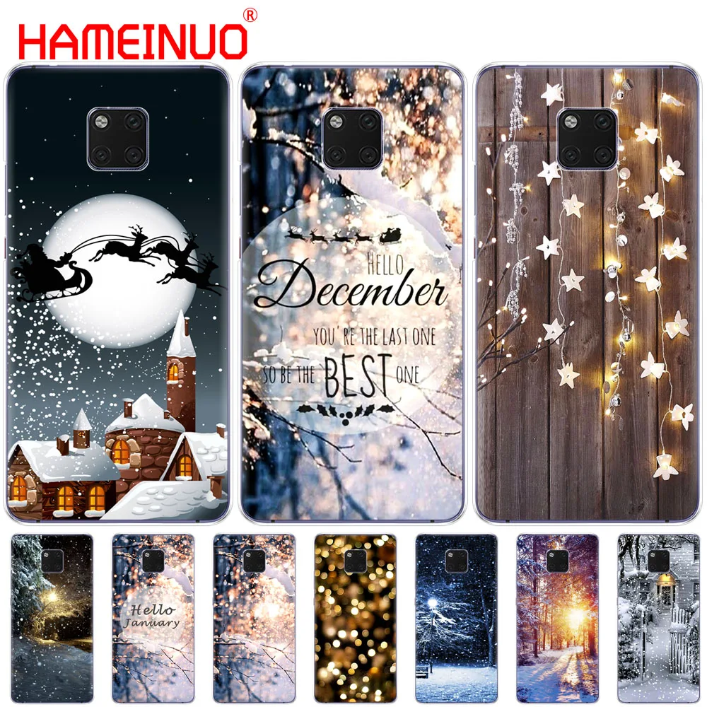 HAMEINUO пейзаж Зимний Легкий Снежный чехол для телефона Huawei NOVA 3 3i mate 20 pro honor 8x max note 10 |